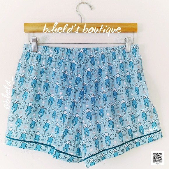 Roller Rabbit Star Monkey Polo Pajamas in Blue Size Medium (M) Brand New NWT - Picture 14 of 17